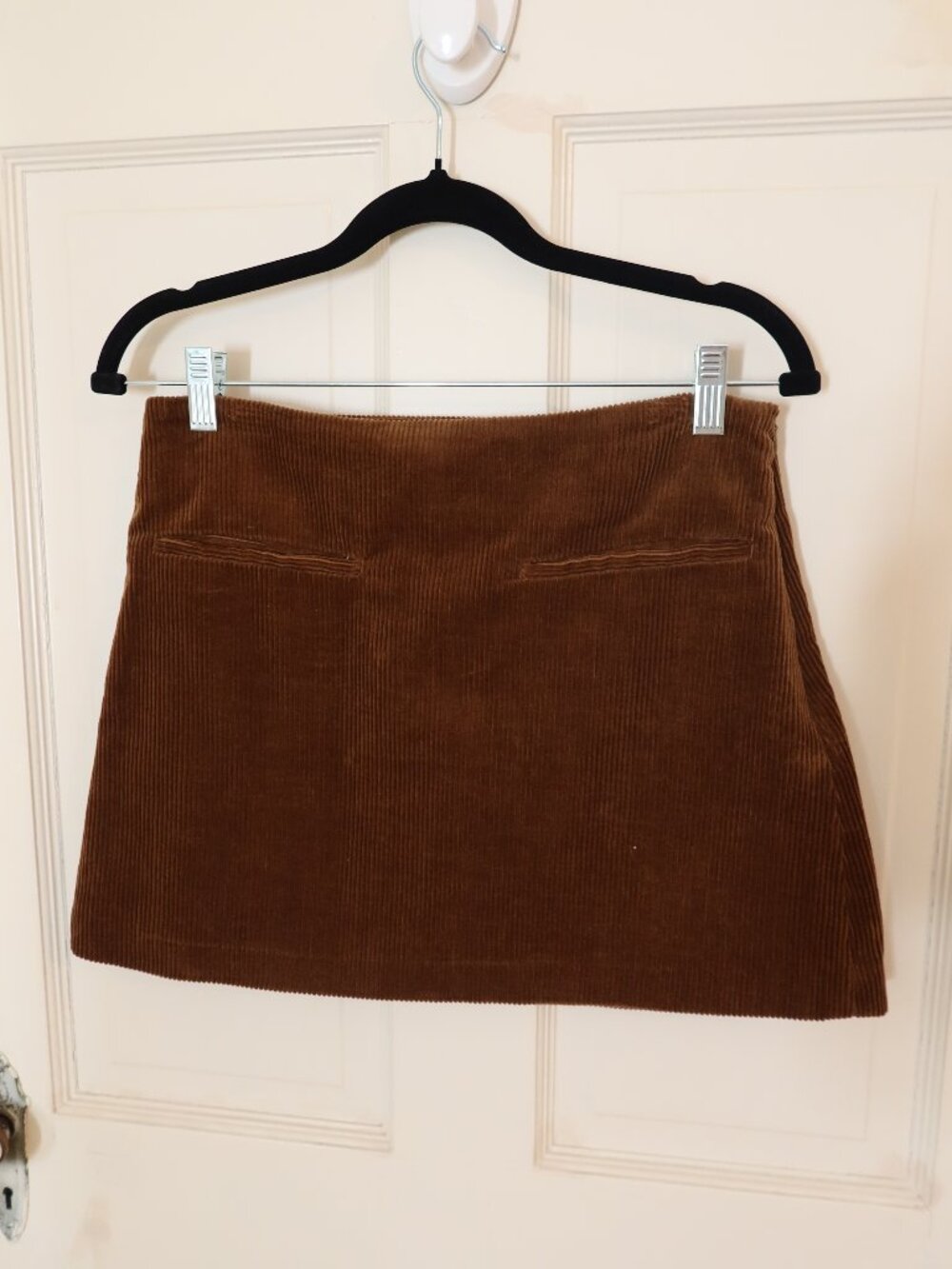 Brown Corduroy Mini Skirt